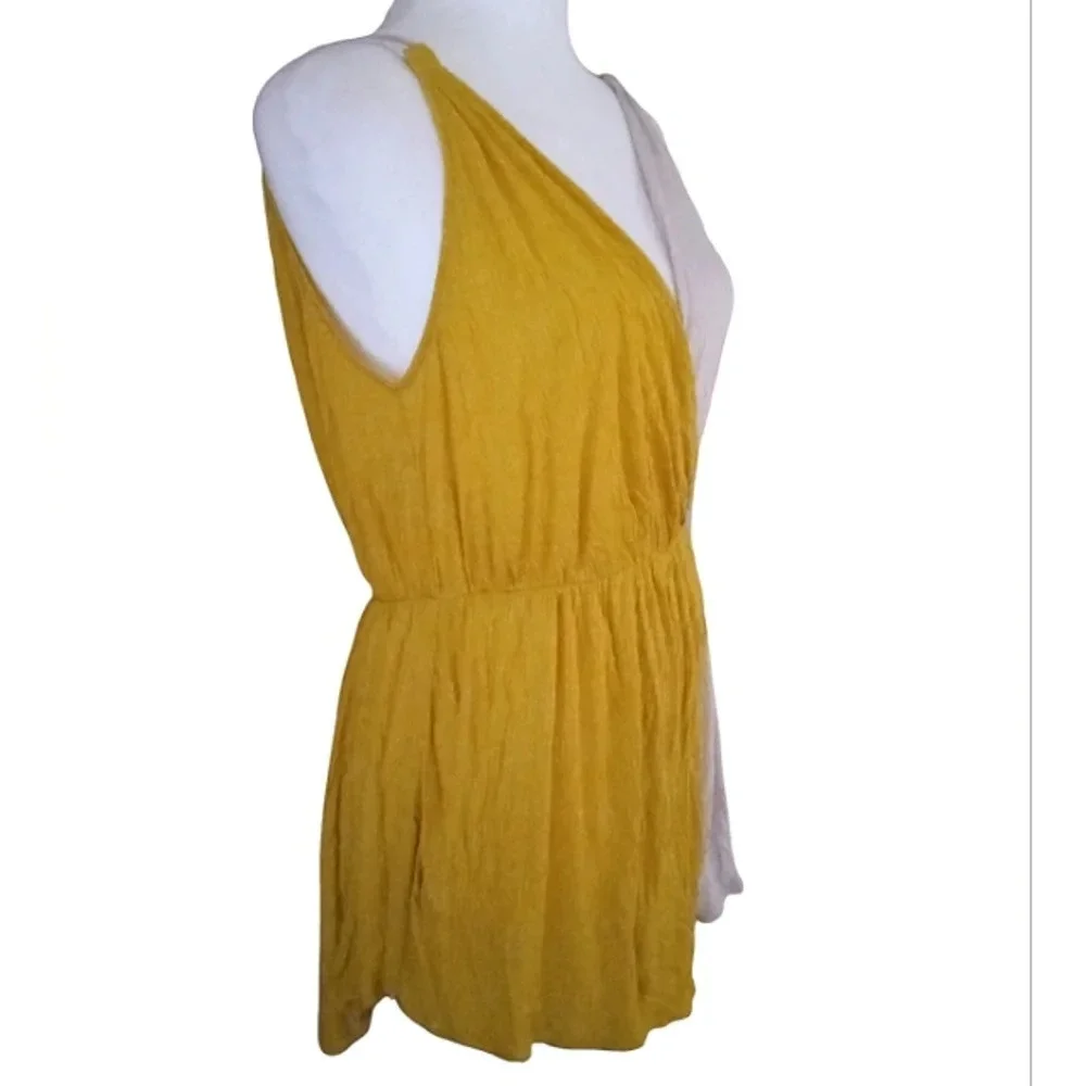 Free People Last Night Strappy Color Block Tank Top Size Small Sunglow Color - Picture 10 of 10
